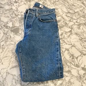 Levi white oak cone denim